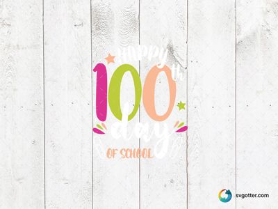 100 Days of School Celebration, Best for students, best on t-shirt, best to be applied with heat transfer vinyl