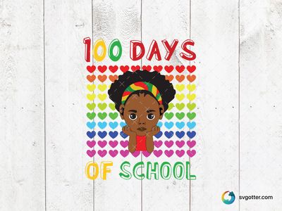 100 Days of School Celebration, Best for students, best on t-shirt, best to be applied with heat transfer vinyl