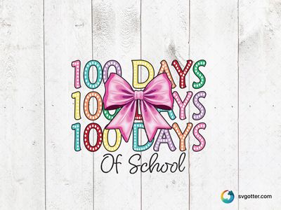 100 Days of School Celebration, Best for students, best on t-shirt, best to be applied with heat transfer vinyl