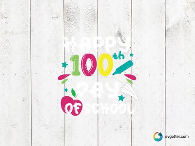100th Day of School Celebration, Best for students, best on t-shirt, best to be applied with heat transfer vinyl