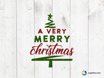 A Very Merry Christmas Design, Best for holiday enthusiasts, best on t-shirts, mugs, and cards, best to be applied with sublimation and screen printing
