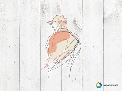 Abstract Baseball Player, Best for sports fan, best on t-shirt, best to be applied with screen printing