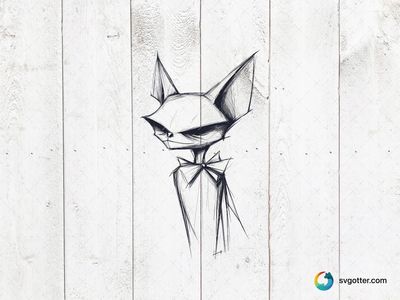 Abstract Bat Sketch, Best for artist, best on wall art, best to be applied with print and cut