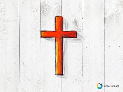 Abstract Colorful Cross, Best for christian, best on wall art, best to be applied with print and cut