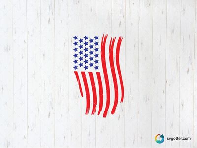 Abstract USA Flag Design, Best for patriots, best on t-shirt, best to be applied with screen printing