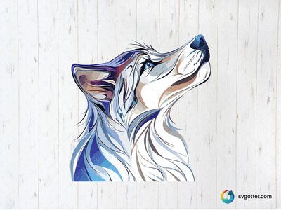 Abstract Wolf Art, Best for artists, best on wall art, best to be applied with sublimation