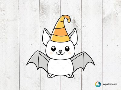 Adorable Halloween Bat, Best for children, best on t-shirt, best to be applied with sublimation