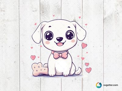 Adorable Maltese Dog Illustration, Best for pet lovers, best on t-shirt, best to be applied with sublimation