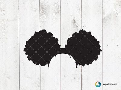 Afro Silhouette Design, Best for artists, best on t-shirt, best to be applied with screen printing