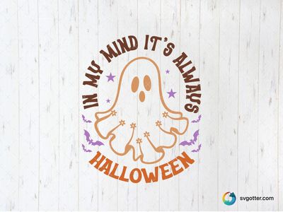 Always Halloween Ghost, Best for holiday enthusiasts, best on t-shirt, best to be applied with screen printing