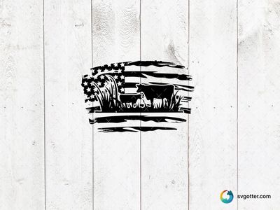 American Flag Design, Best for patriots, best on t-shirt, best to be applied with screen printing