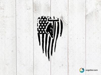 American Flag Worker Silhouette, Best for workers, best on t-shirt, best to be applied with screen printing
