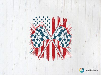 American Racing Spirit, Best for motorsport enthusiasts, best on t-shirt, best to be applied with screen printing