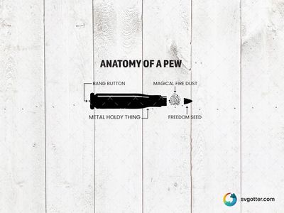 Anatomy of a Pew, Best for gun enthusiasts, best on t-shirt, best to be applied with screen printing