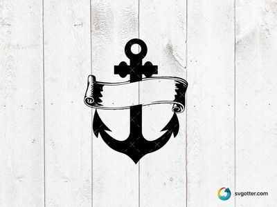 Anchor Monogram Design, Best for artist, best on tote bag, best to be applied with sublimation