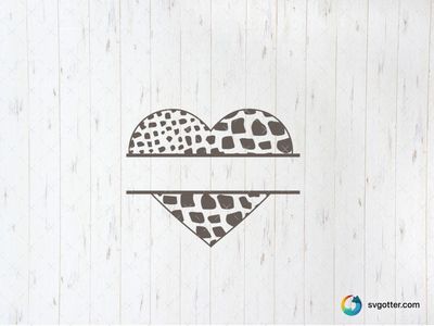 Animal Print Heart Design, Best for fashion enthusiasts, best on tote bags, best to be applied with screen printing