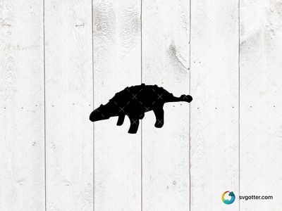 Ankylosaurus Silhouette, Best for dinosaur enthusiasts, best on t-shirt, best to be applied with screen printing