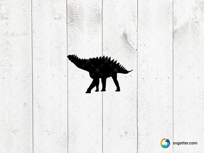 Ankylosaurus Silhouette, Best for dinosaur enthusiasts, best on t-shirt, best to be applied with screen printing
