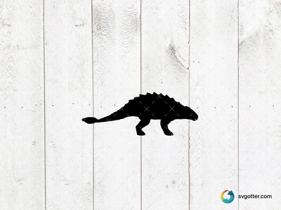 Ankylosaurus Silhouette, Best for dinosaur enthusiasts, best on t-shirt, best to be applied with screen printing