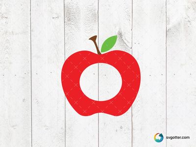 Apple Keychain Design, Best for teacher, best on keychain, best to be applied with laser cutting
