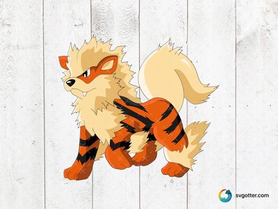 Arcanine Pokemon Character, Best for Pokemon fans, best on t-shirt, best to be applied with sublimation