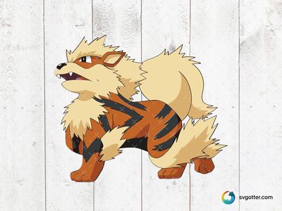 Arcanine Pokemon Illustration, Best for Pokemon fans, best on t-shirt, best to be applied with sublimation