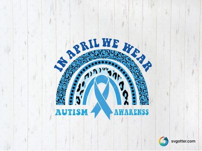 Autism Awareness April Design, Best for activists, best on t-shirt, best to be applied with heat transfer vinyl