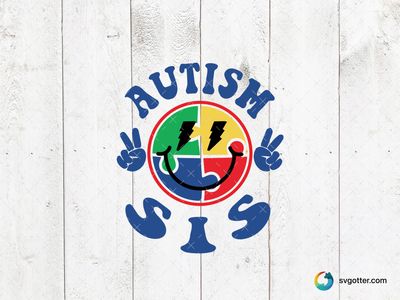 Autism Awareness Sis, Best for activists, best on t-shirt, best to be applied with screen printing