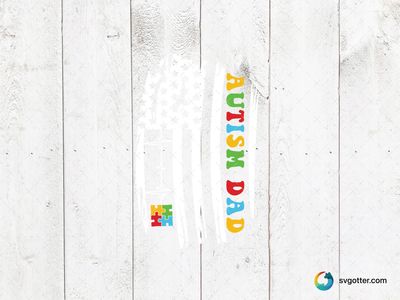 Autism Dad Awareness Design, Best for dad, best on t-shirt, best to be applied with heat transfer vinyl