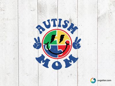Autism Mom Awareness Design, Best for mom, best on t-shirt, best to be applied with heat transfer vinyl