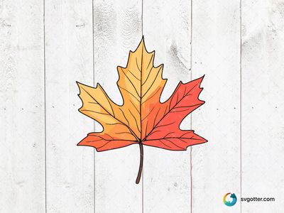 Autumn Maple Leaf, Best for nature lovers, best on wall art, best to be applied with sublimation