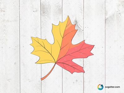 Autumn Maple Leaf, Best for artists, best on wall art, best to be applied with print and cut
