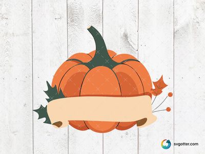 Autumn Pumpkin Banner, Best for holiday enthusiast, best on tote bag, best to be applied with sublimation