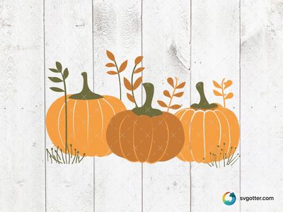 Autumn Pumpkin Illustration, Best for holiday enthusiast, best on tote bag, best to be applied with sublimation