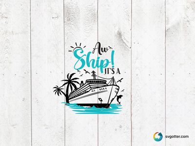 Aw Ship Summer Design, Best for beach lovers, best on t-shirt, best to be applied with sublimation