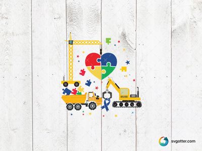 Awareness Puzzle Heart, Best for activists, best on t-shirt, best to be applied with heat transfer vinyl