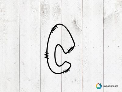 Baby Letter C Design, Best for baby, best on baby onesies, best to be applied with sublimation