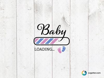 Baby Loading Announcement, Best for parents, best on baby onesies, best to be applied with heat transfer vinyl