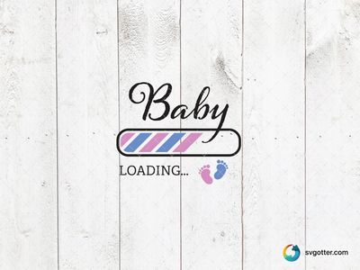 Baby Loading Announcement, Best for parents, best on baby onesies, best to be applied with sublimation