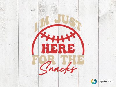 Baseball Snacks Humor, Best for sports fans, best on t-shirt, best to be applied with screen printing