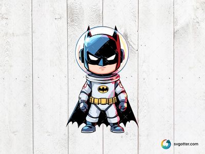 Batman Astronaut, Best for superhero fans, best on t-shirt, best to be applied with sublimation