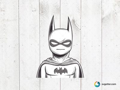 Batman Illustration, Best for superhero fans, best on t-shirt, best to be applied with screen printing