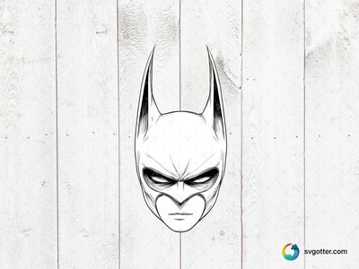 Batman Mask Illustration, Best for superhero fans, best on t-shirt, best to be applied with screen printing