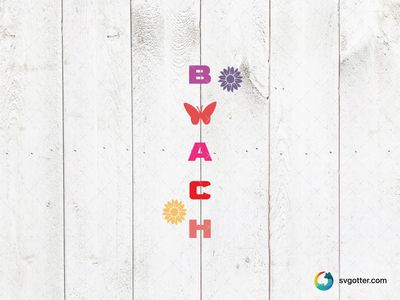 Beach Typography Design, Best for summer enthusiasts, best on t-shirts, best to be applied with sublimation