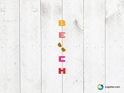 Beach Typography with Sunglasses, Best for beach lovers, best on t-shirt, best to be applied with sublimation