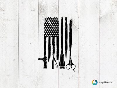 Beauty Salon Tools, Best for hair stylists, best on tote bag, best to be applied with screen printing
