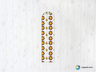 Bee and Flower Pattern, Best for nature lovers, best on tote bags, best to be applied with sublimation