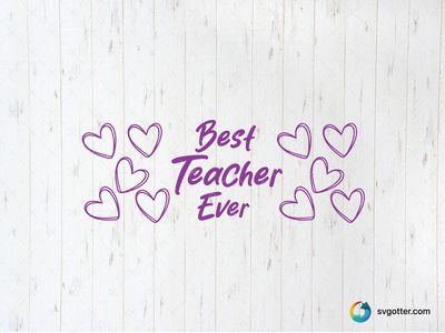 Best Teacher Ever Glass Wrap, Best for teacher, best on glass, best to be applied with decal application