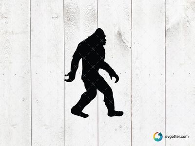 Bigfoot Silhouette, Best for cryptid enthusiasts, best on t-shirt, best to be applied with screen printing