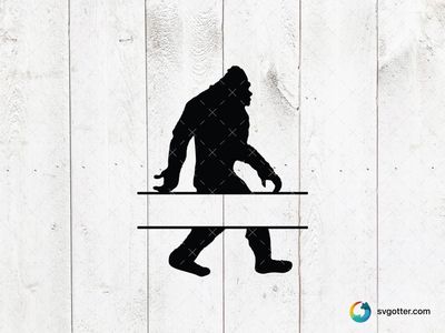 Bigfoot Silhouette, Best for cryptid enthusiasts, best on t-shirt, best to be applied with screen printing